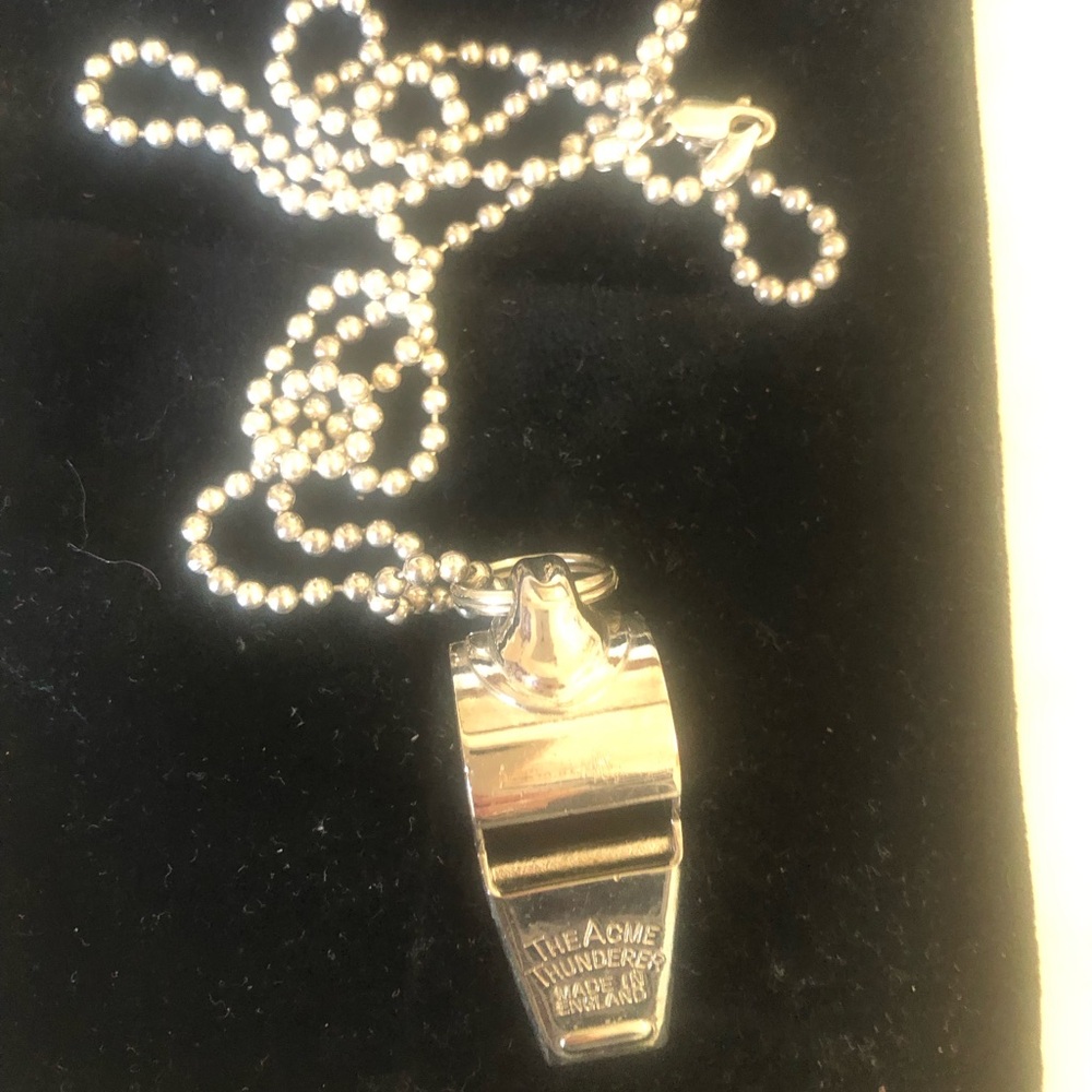 Acme Thunderer Silver Whistle Necklace